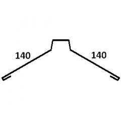 Конек фигурный окрашенный купить в Новосибирске - АПК Металл Профи