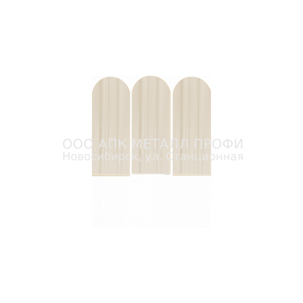 Металлический штакетник Премиум   -  1015 Бежевый полиэстер купить в Новосибирске - АПК Металл Профи