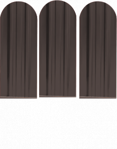 Металлический штакетник Экстра - 8017  Коричневый матовый/бархат купить в Новосибирске - АПК Металл Профи