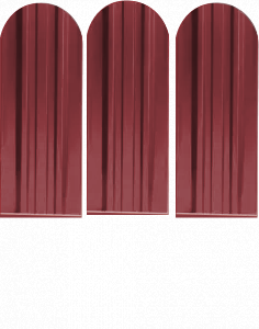 Металлический штакетник Экстра   -  3003 Рубин полиэстер купить в Новосибирске - АПК Металл Профи