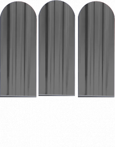 Металлический штакетник Экстра - 7024  Графит матовый/бархат купить в Новосибирске - АПК Металл Профи