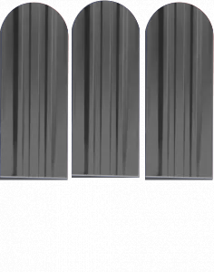 Металлический штакетник Экстра   -  7024 Графит полиэстер купить в Новосибирске - АПК Металл Профи