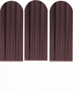 Металлический штакетник Экстра - 3005  Красное вино матовый/бархат купить в Новосибирске - АПК Металл Профи