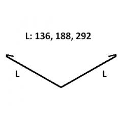 Ендова нижняя оцинкованная 136х136 мм купить в Новосибирске - АПК Металл Профи