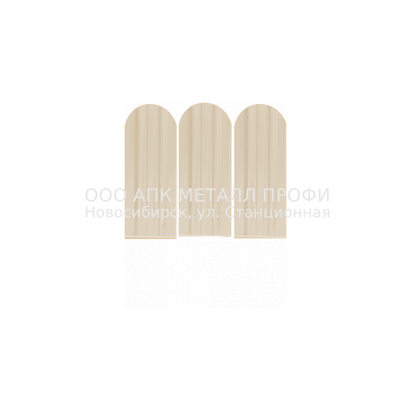 Металлический штакетник Премиум   -  1014 Слоново-бежевый полиэстер купить в Новосибирске - АПК Металл Профи