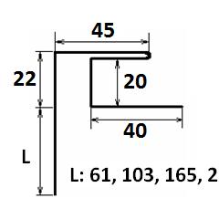 Откос оконный 269 мм купить в Новосибирске - АПК Металл Профи