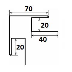 Наружный угол купить в Новосибирске - АПК Металл Профи