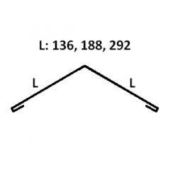 Конек окрашенный 188 х 188 купить в Новосибирске - АПК Металл Профи