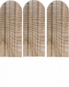 Металлический штакетник Экстра  -  орех 3D Printech купить в Новосибирске - АПК Металл Профи