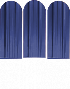 Металлический штакетник Экстра   -  5002 Ультрамарин полиэстер купить в Новосибирске - АПК Металл Профи