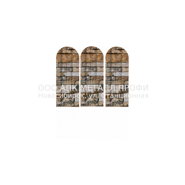 Металлический штакетник Премиум  -  камень  Printech купить в Новосибирске - АПК Металл Профи
