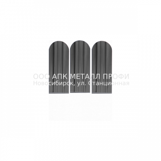 Металлический штакетник Премиум - 7024/7024 Графит двусторонний полиэстер купить в Новосибирске - АПК Металл Профи