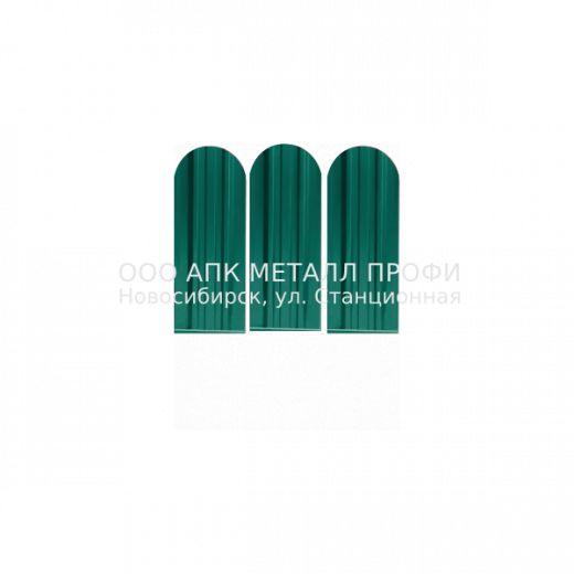 Металлический штакетник Премиум   -  6026 Изумруд полиэстер купить в Новосибирске - АПК Металл Профи