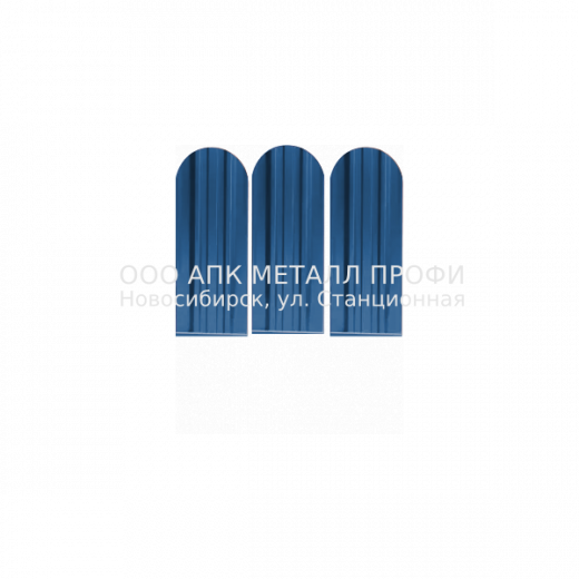 Металлический штакетник Премиум   -  5005 Синий полиэстер купить в Новосибирске - АПК Металл Профи