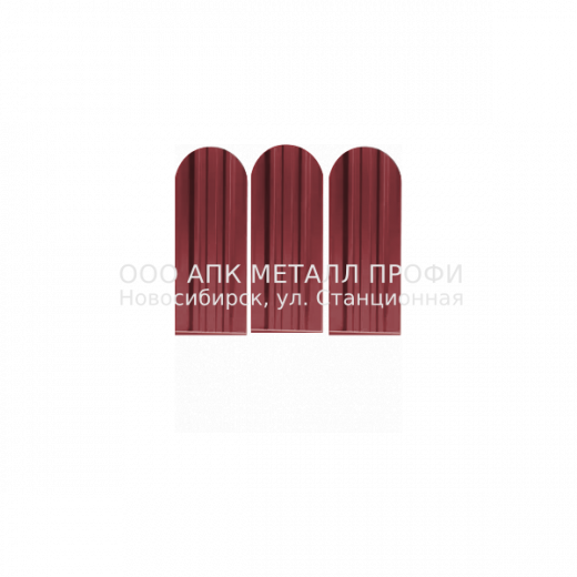 Металлический штакетник Премиум   -  3003 Рубин полиэстер купить в Новосибирске - АПК Металл Профи