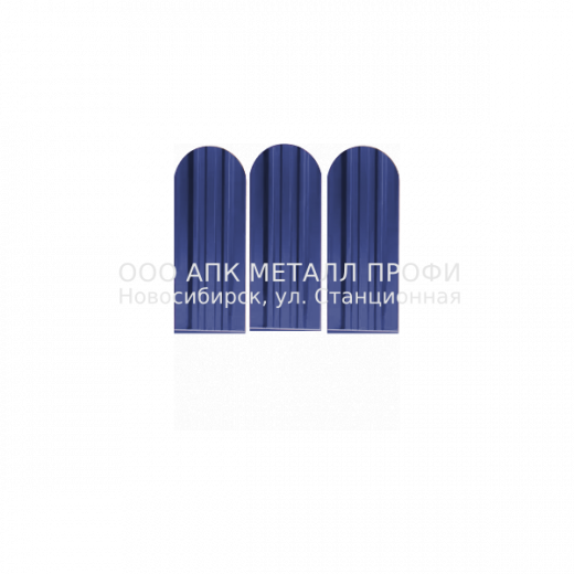 Металлический штакетник Премиум   -  5002 Ультрамарин полиэстер купить в Новосибирске - АПК Металл Профи