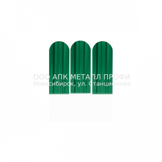 Металлический штакетник Премиум   -  6029 Зеленая трава полиэстер купить в Новосибирске - АПК Металл Профи