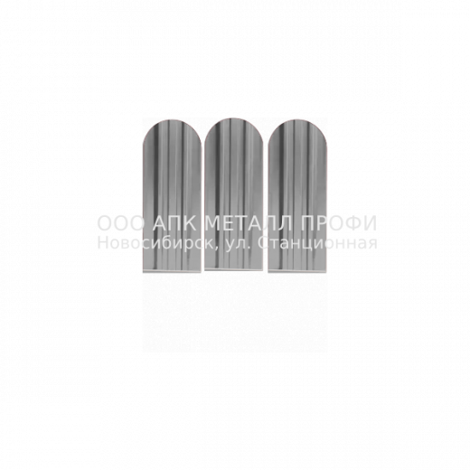 Металлический штакетник Премиум   -  7004 Серый полиэстер купить в Новосибирске - АПК Металл Профи