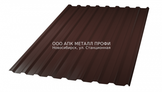 Профлист МП20 окрашенный полиэстер двусторонний купить в Новосибирске - АПК Металл Профи
