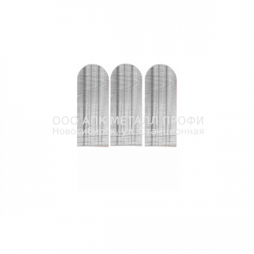 Металлический штакетник Премиум  -  дуб серый  3D Printech купить в Новосибирске - АПК Металл Профи