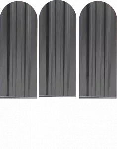 Металлический штакетник Экстра   -  7024 Графит полиэстер купить в Новосибирске - АПК Металл Профи